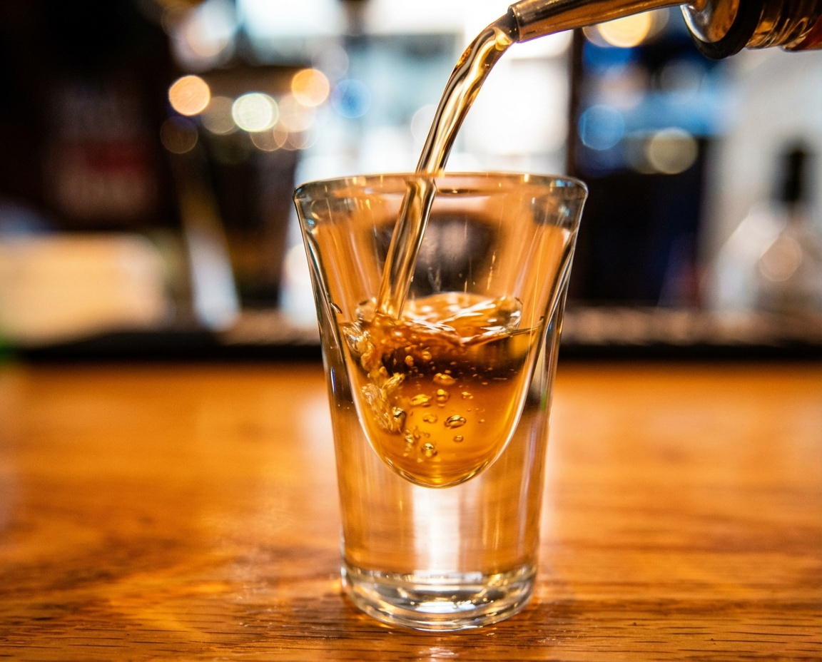 Professional appearance of a bar setting.