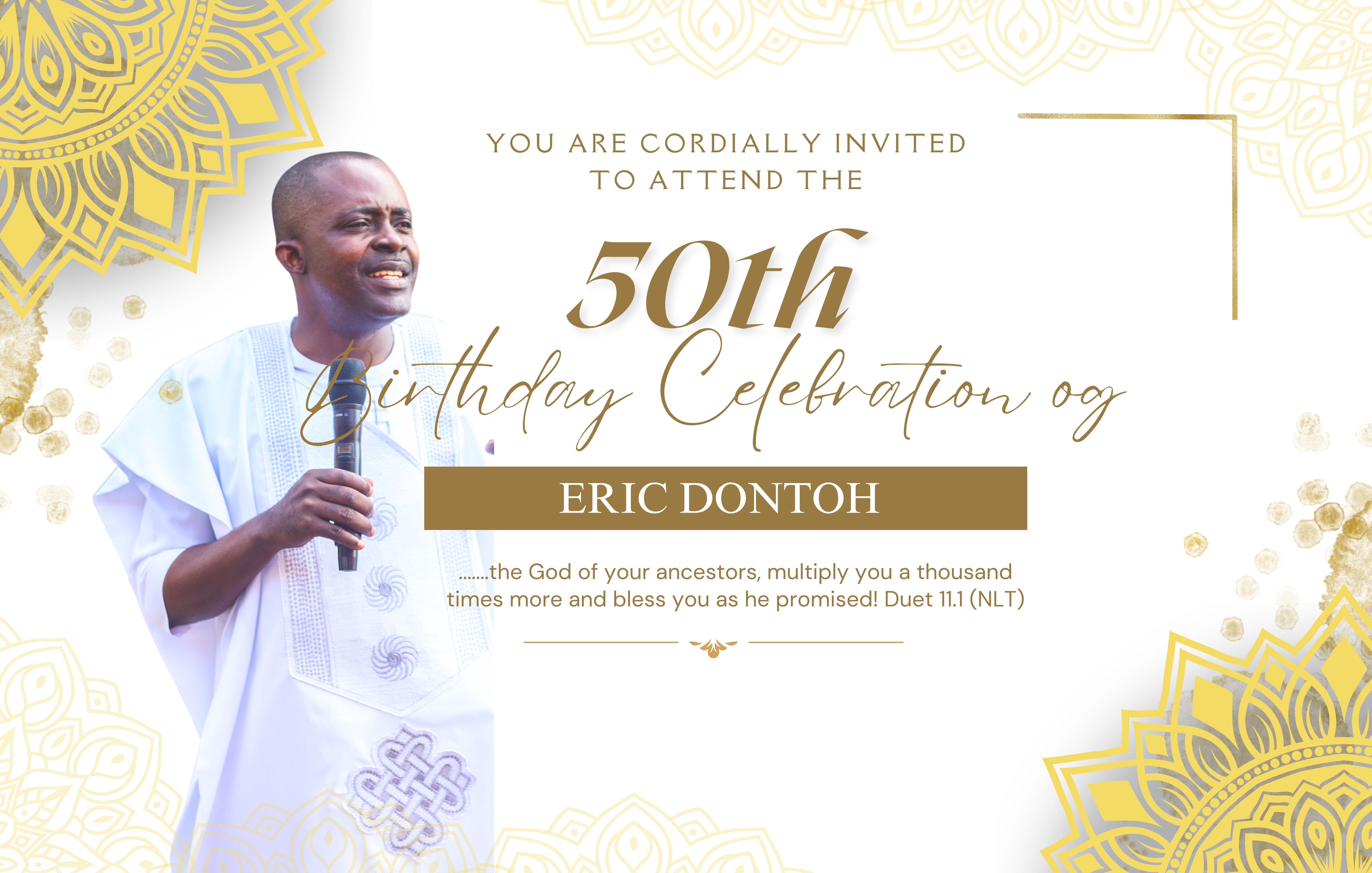 Birthday celebration banner