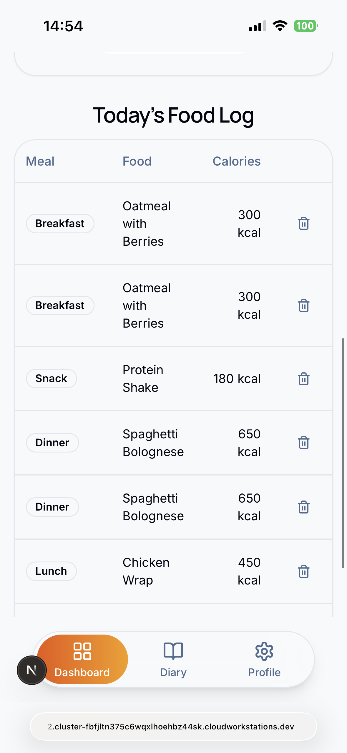 Calorie Tree App Screenshot 4