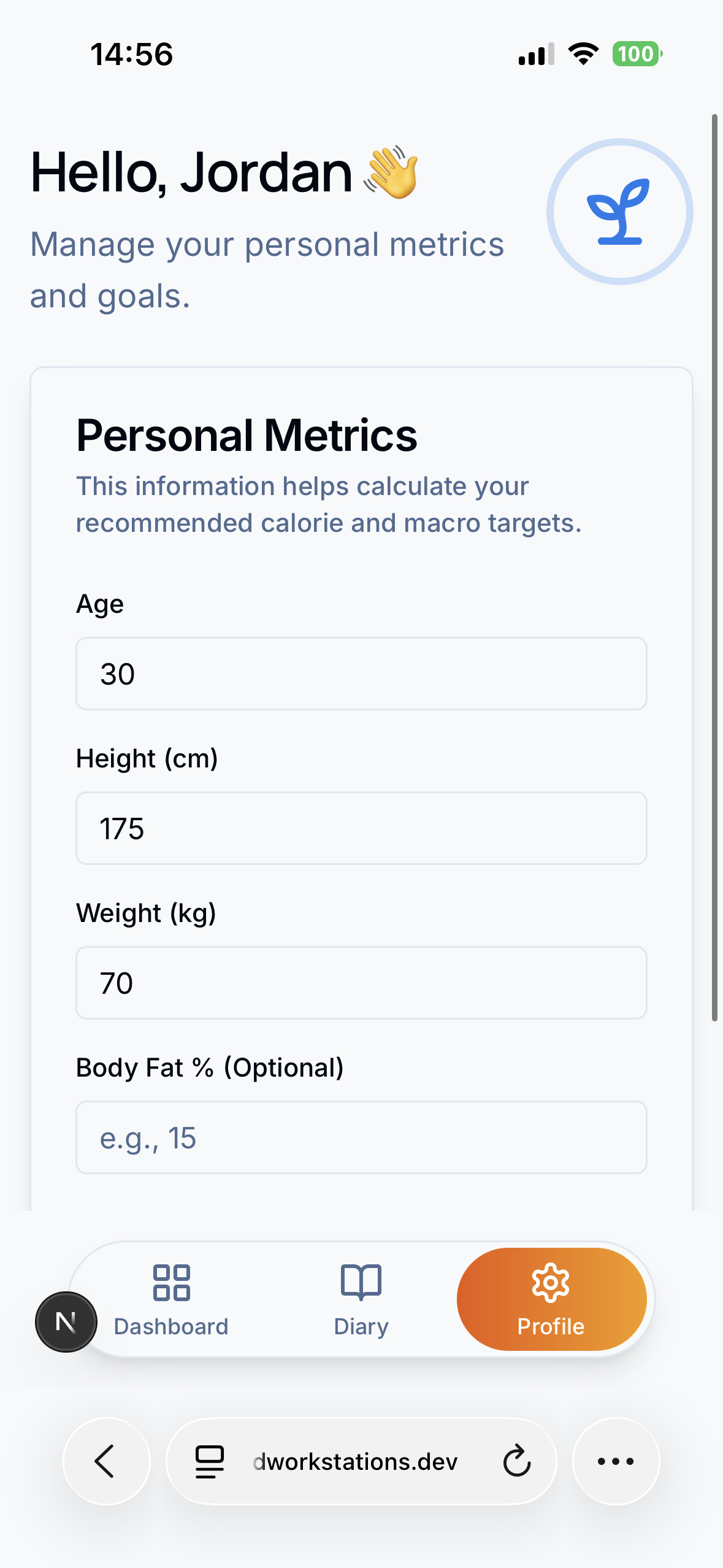 Calorie Tree App Screenshot 10