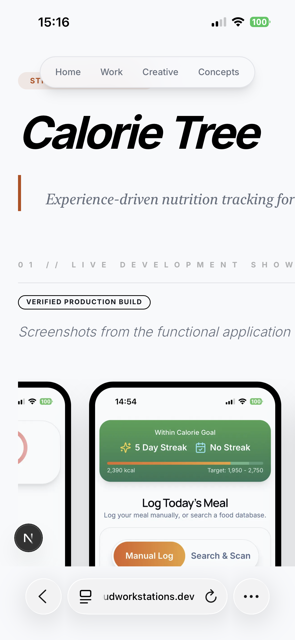 Calorie Tree Mobile