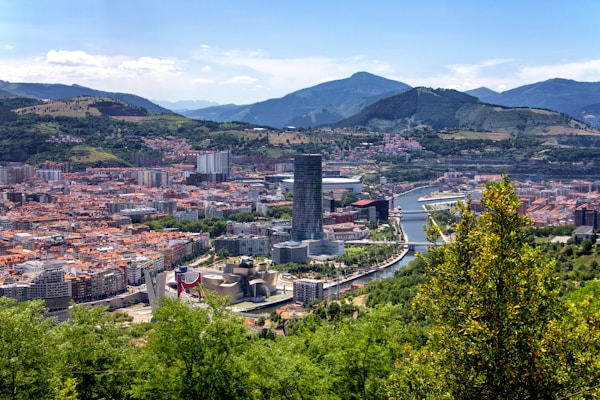 Scenic view of Bilbao, Spain
