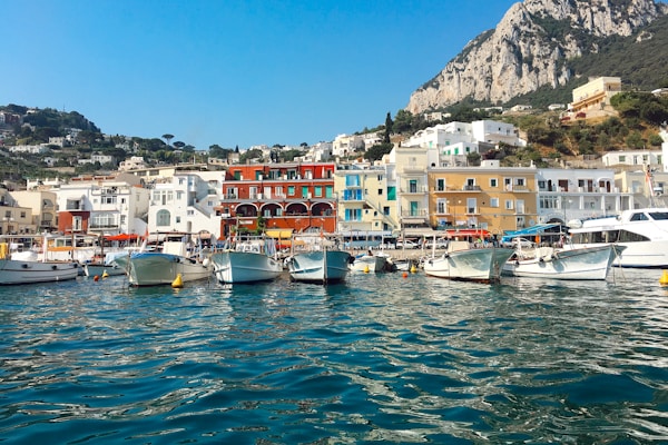 Scenic view of Capri, Italy