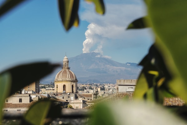 Scenic view of Catania, Italy