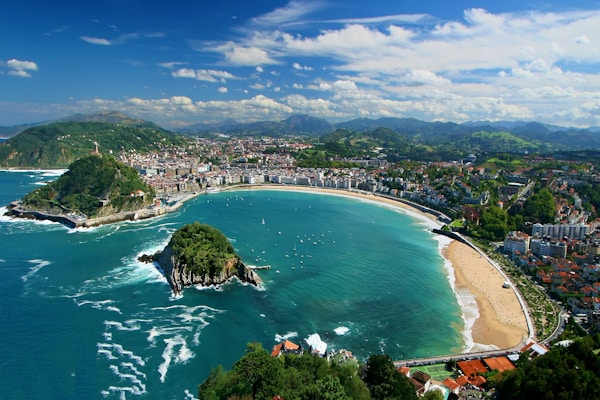 Scenic view of Donosti, Spain