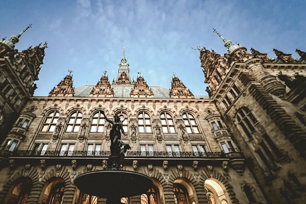 Scenic view of Hamburg, Germany