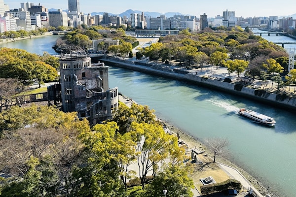 Scenic view of Hiroshima, Japan