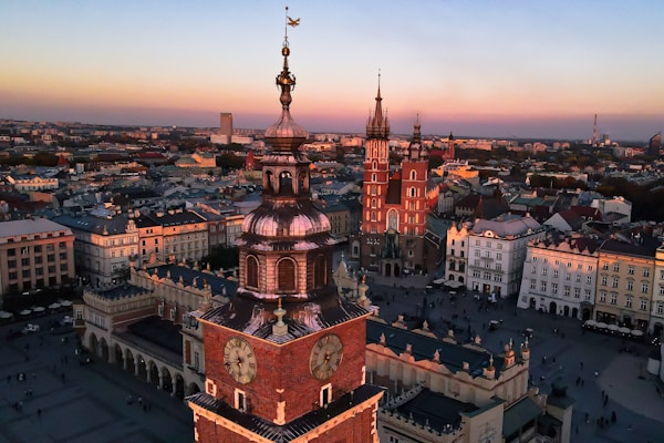 Scenic view of Krakow, Poland