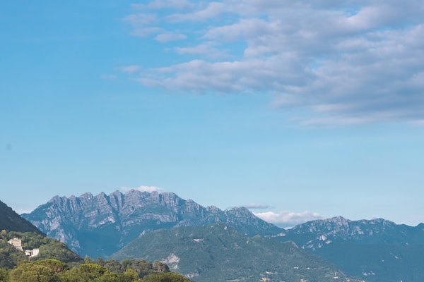 Scenic view of Lecco, Italy