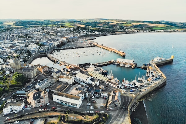 Scenic view of Penzance, United Kingdom