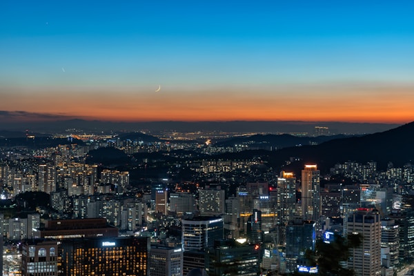 Scenic view of Seoul, South Korea