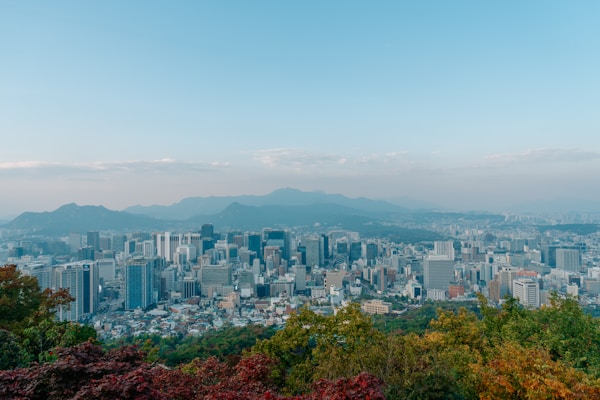 Scenic view of Seoul, South Korea