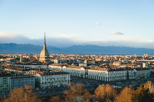 Scenic view of Turin, Italy