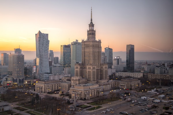 Scenic view of Warsaw, Poland