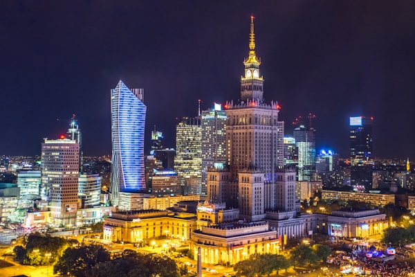 Scenic view of Warsaw, Poland