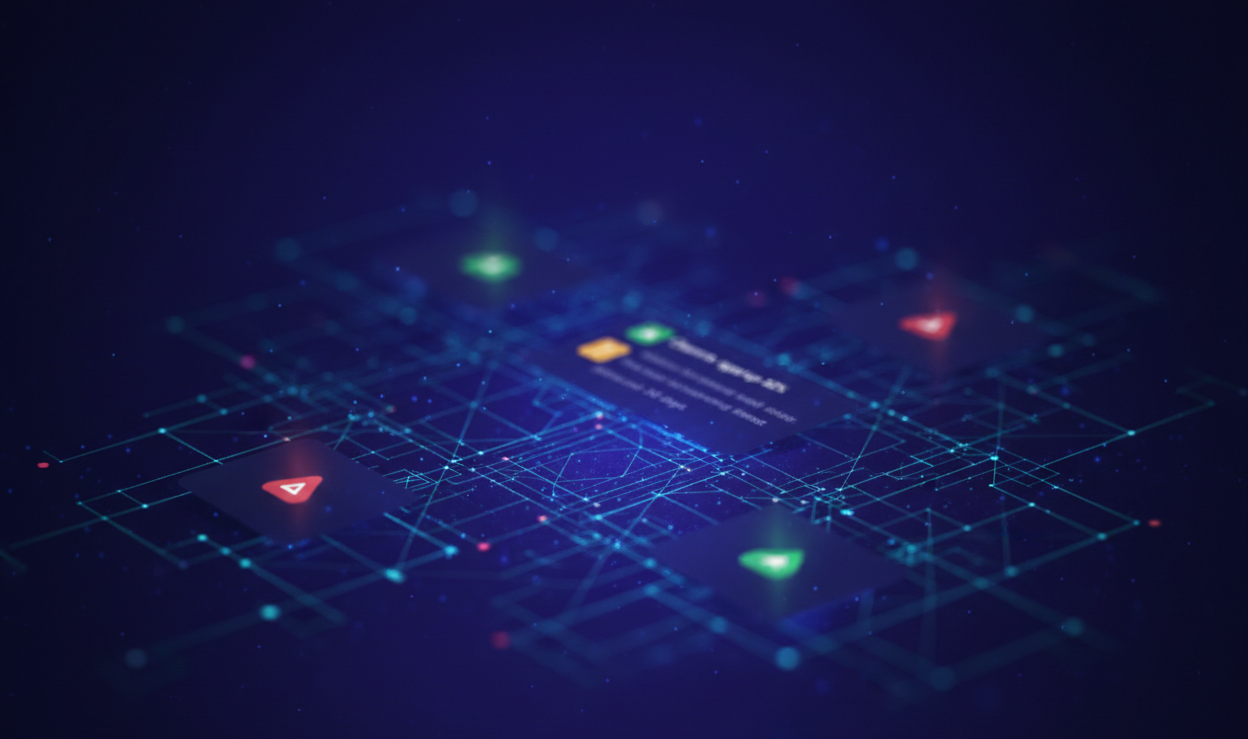 Abstract background for the about section.