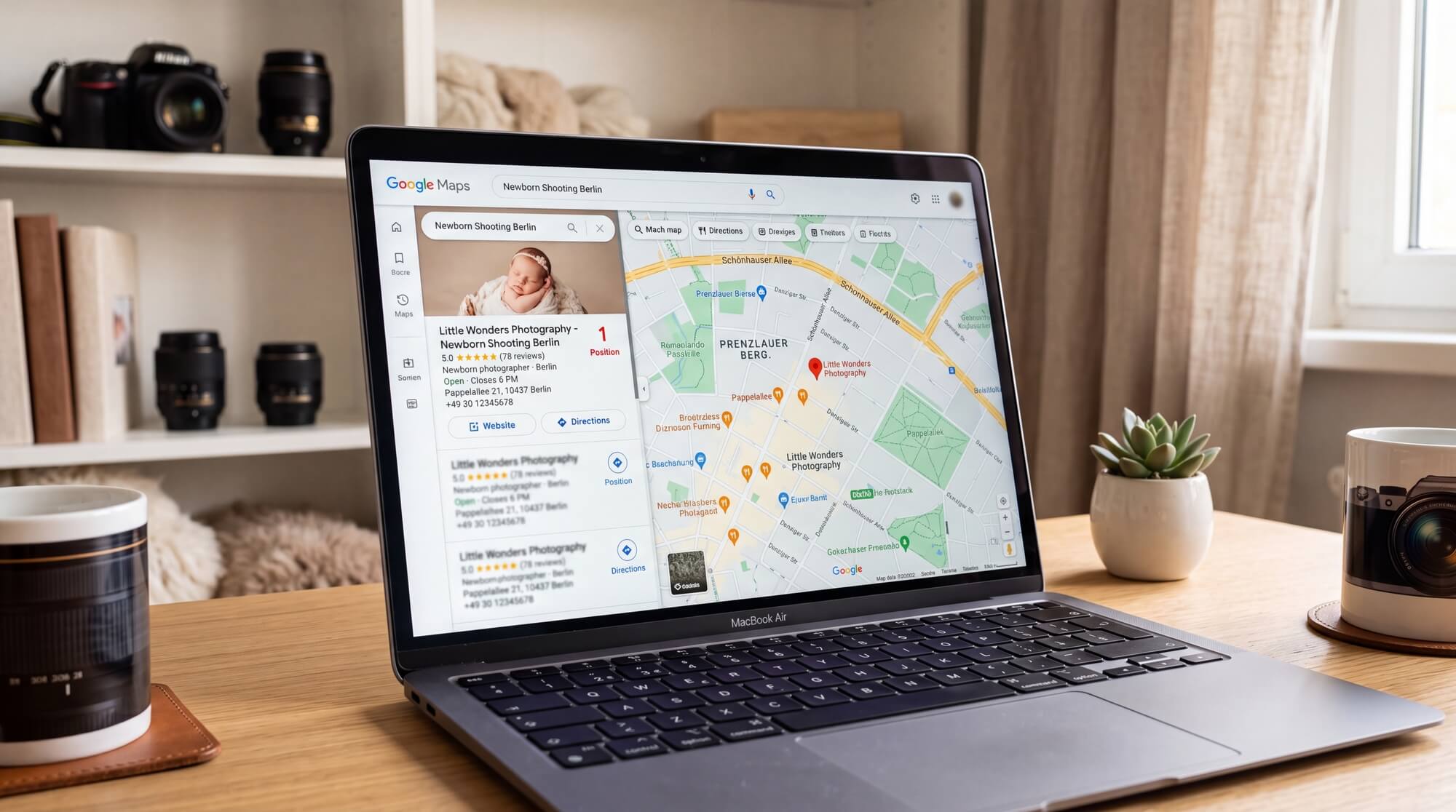 Google Suchergebnis Platz 2 für Newborn Shooting Berlin