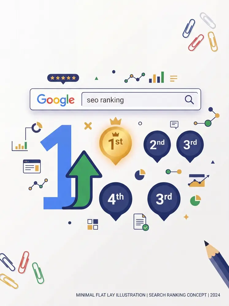 Mockup der schlüsselfertigen Google-Präsenz - Desktop & Mobile Ansicht