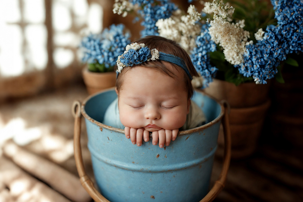Einfühlsame Neugeborenenfotografie Hamburg - Newborn Art Bild 19