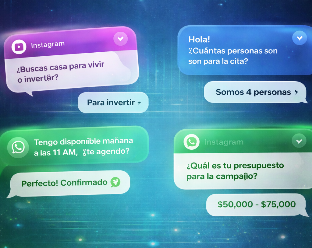 Abstract chatbot background