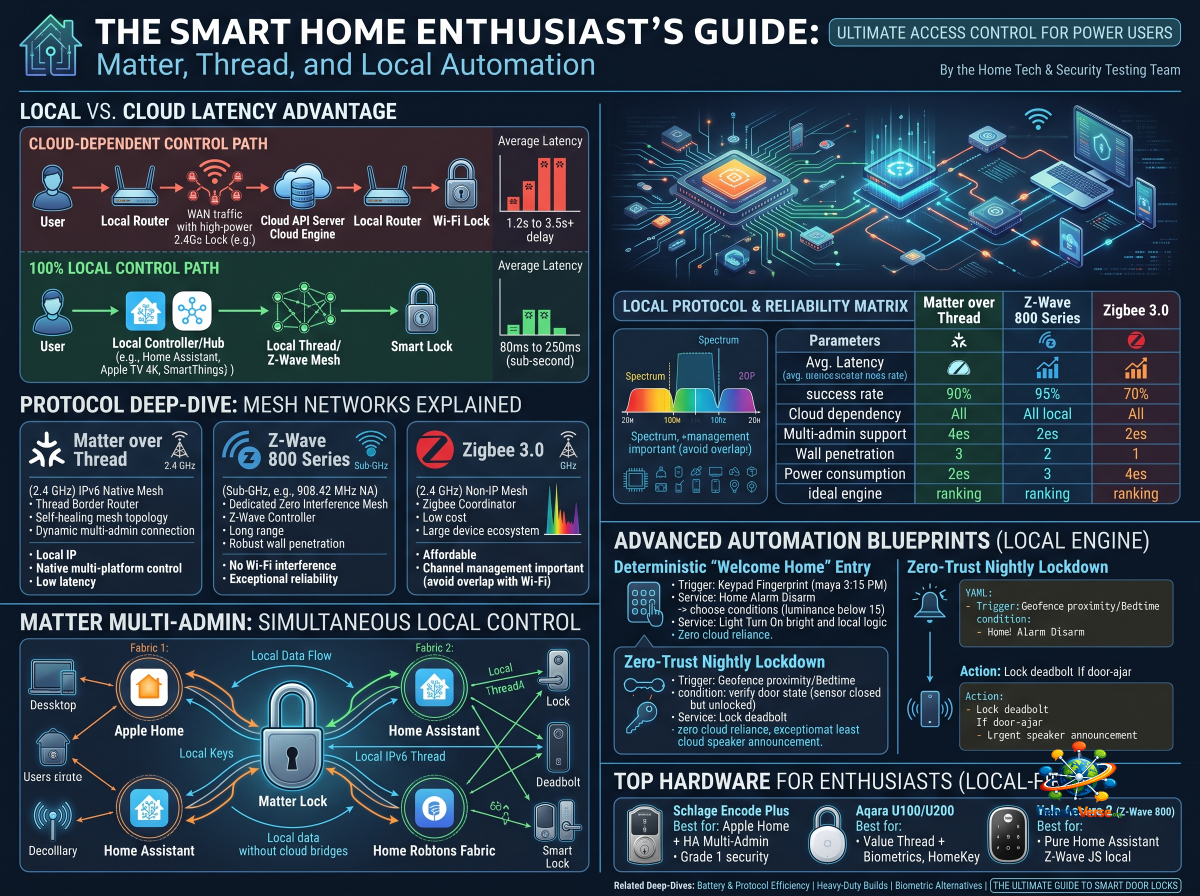 Infographic of The Smart Home Enthusiast’s Guide: Matter, Thread, and Local Automation