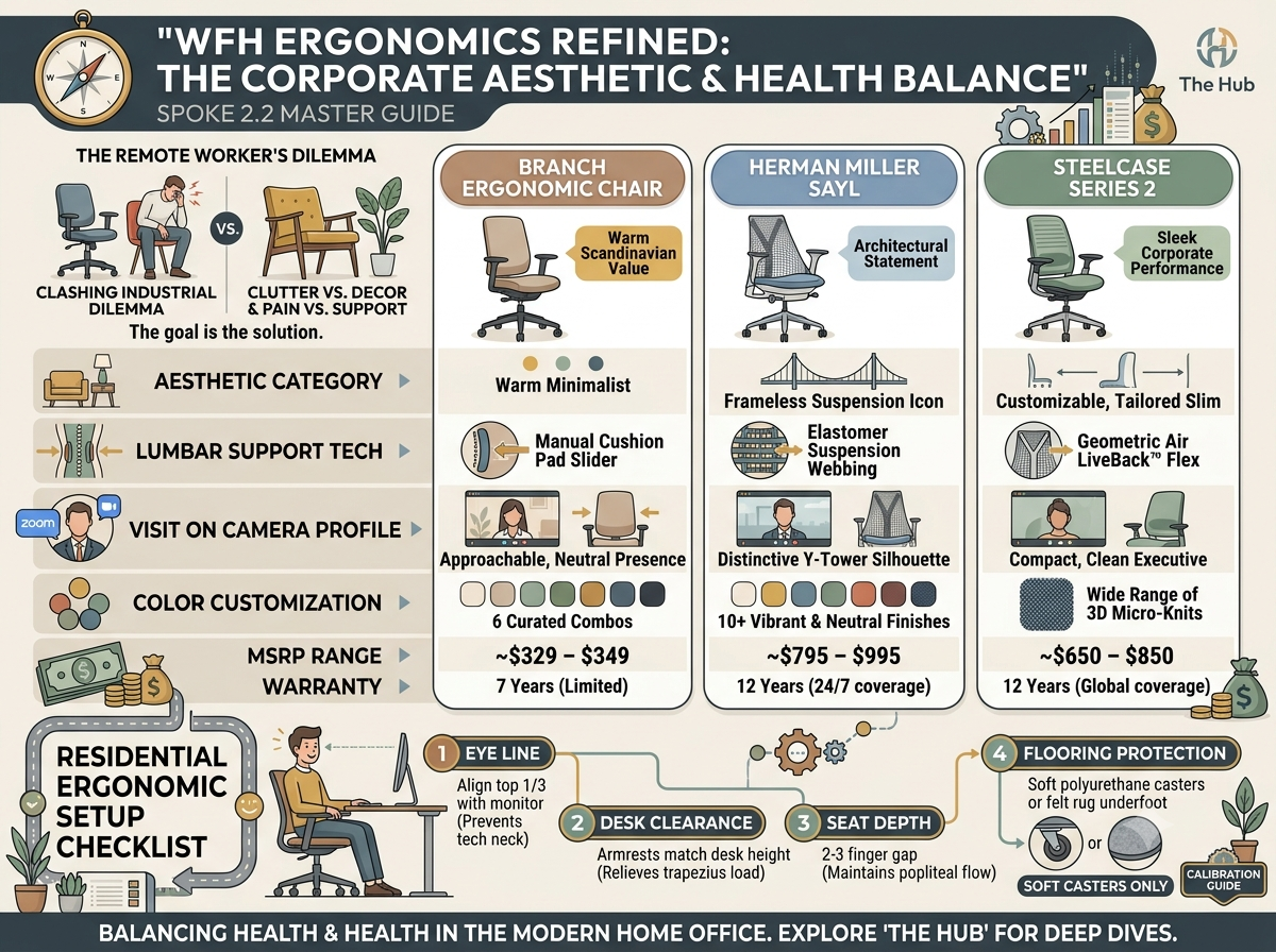 Ergonomic Chairs for Remote Corporate Workers: Balancing Aesthetics and Health image