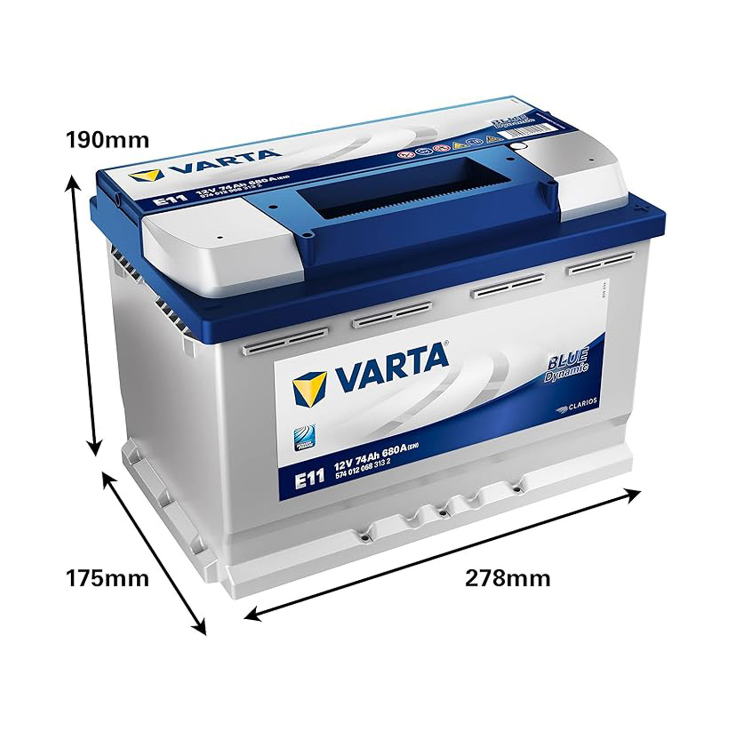 Varta DIN 74 Blue Dynamic