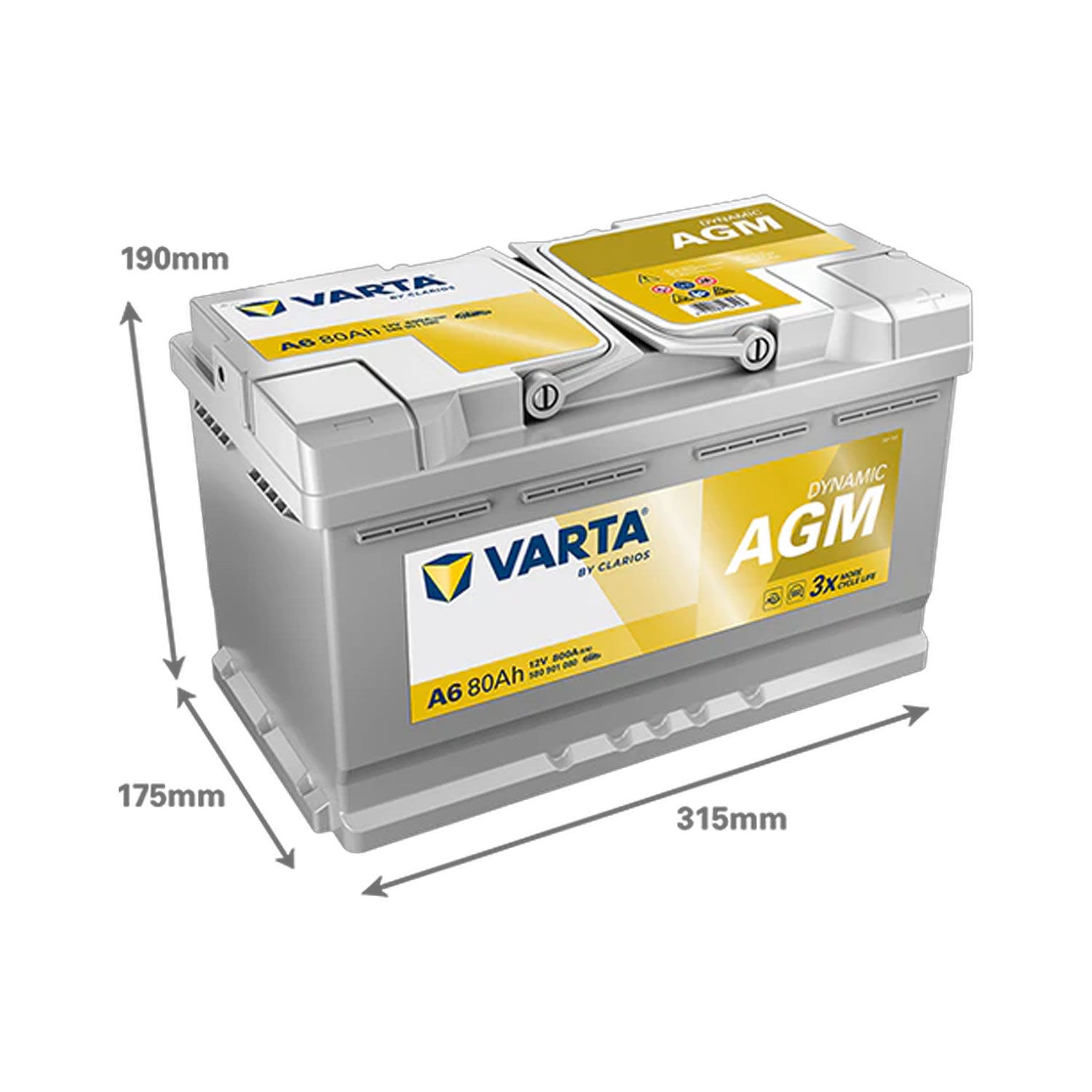 Varta DIN 80 AGM