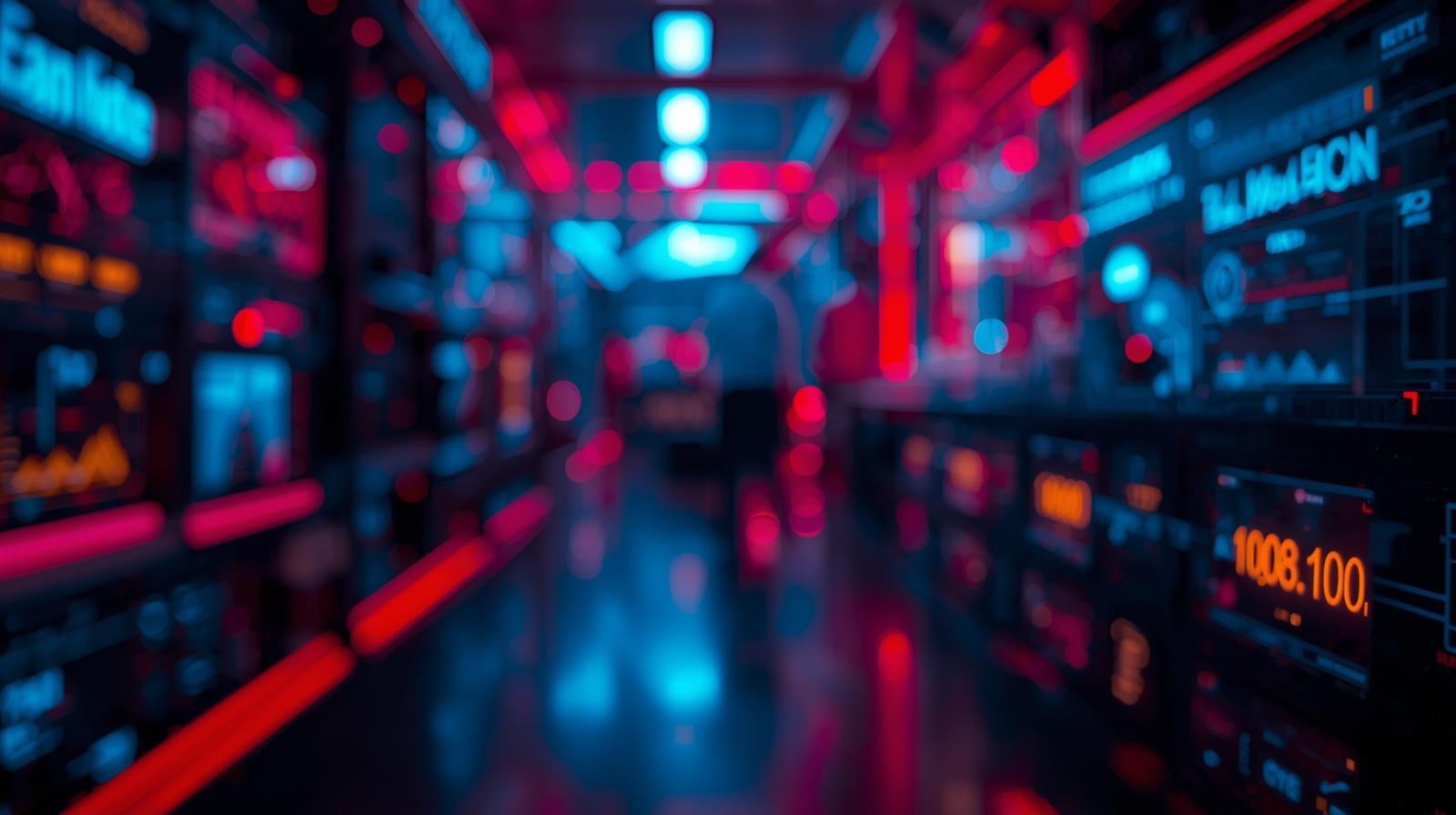 Abstract technology animation or short muted loop showing an idea evolving into a patent and becoming investor-ready.