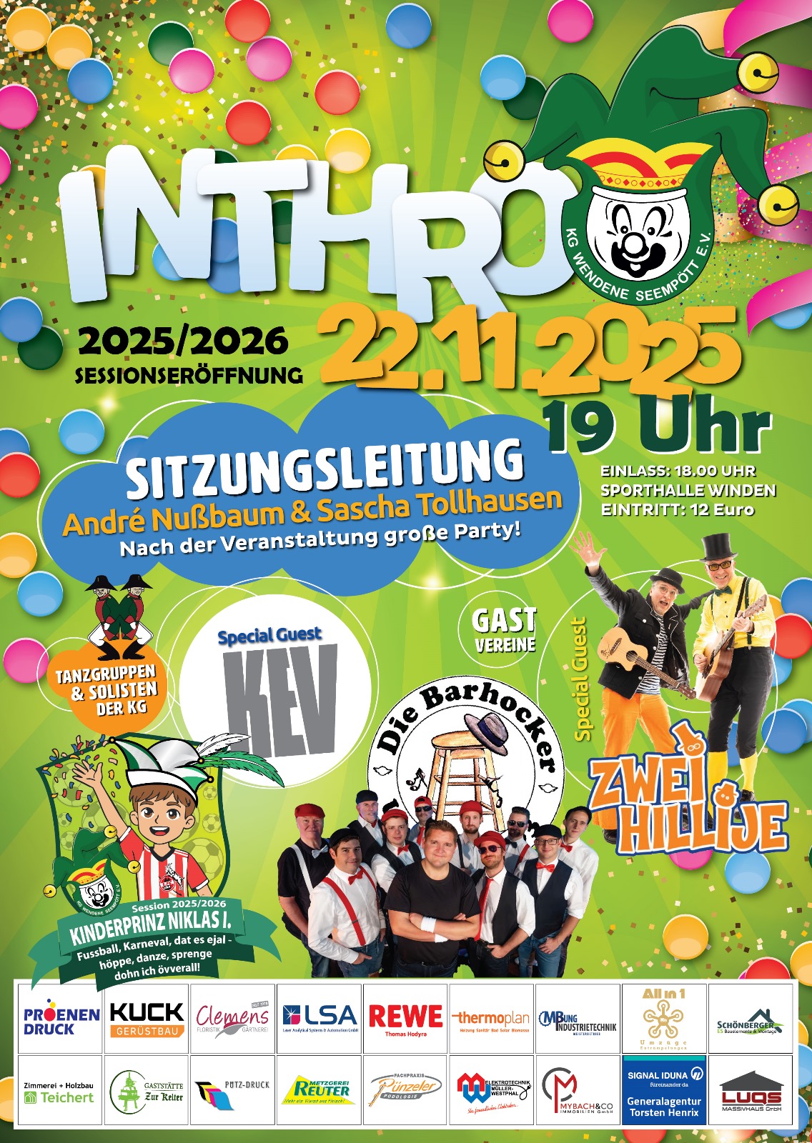 Plakat für Inthronisation 