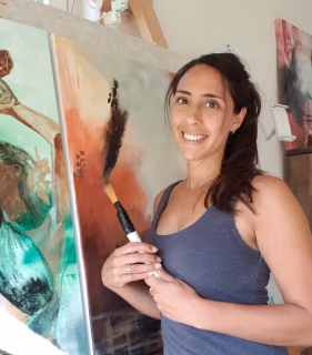 Logo van Live Painter - Lisanne Tettero FineArt