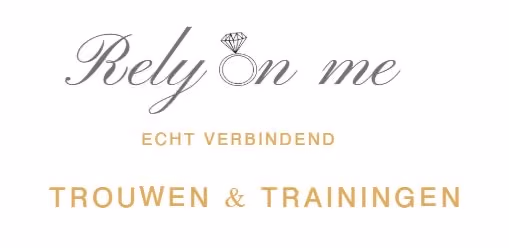 Rely on me omdat je op mij kunt rekenen 💍