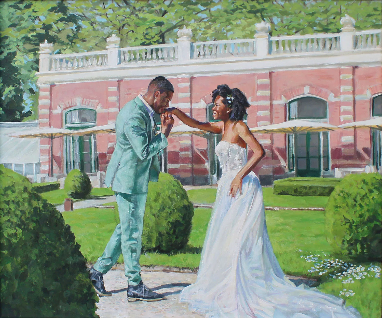 Wedding-Groot-Warnsborn-painting