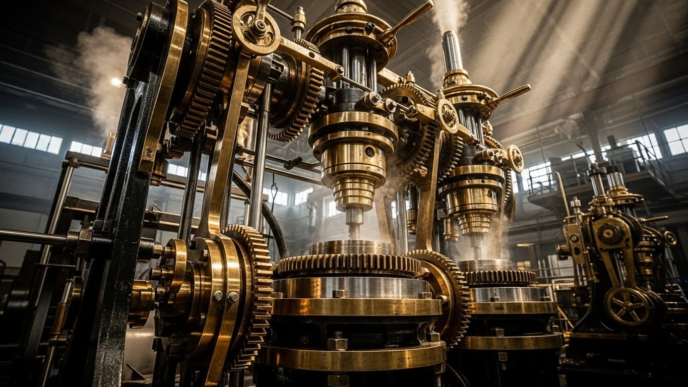 A factory worker in a thoughtful pose