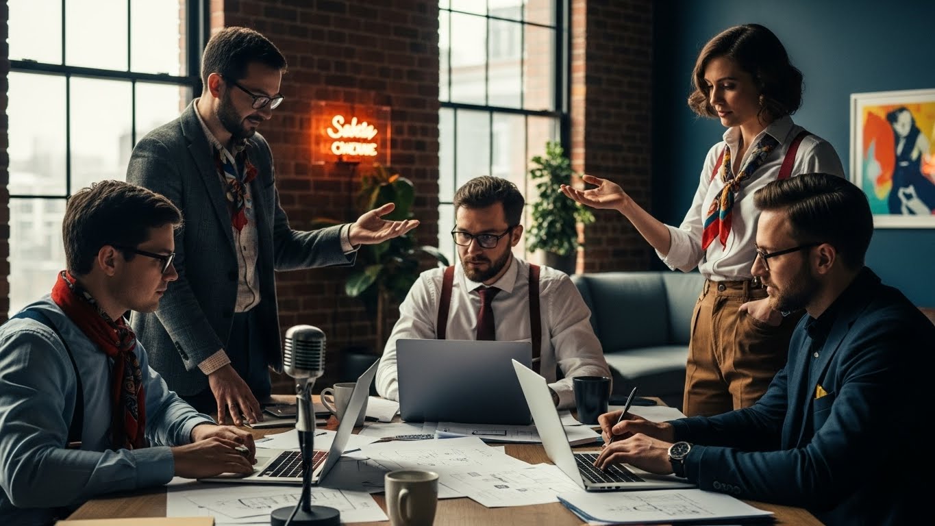 Abstract visualization of a neural network