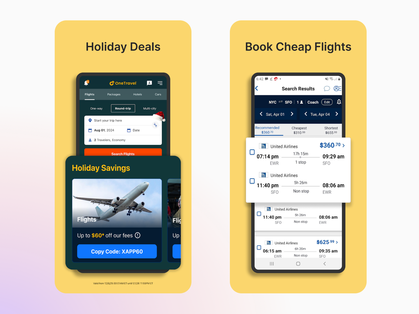 OneTravel: Flights Hotels Cars
