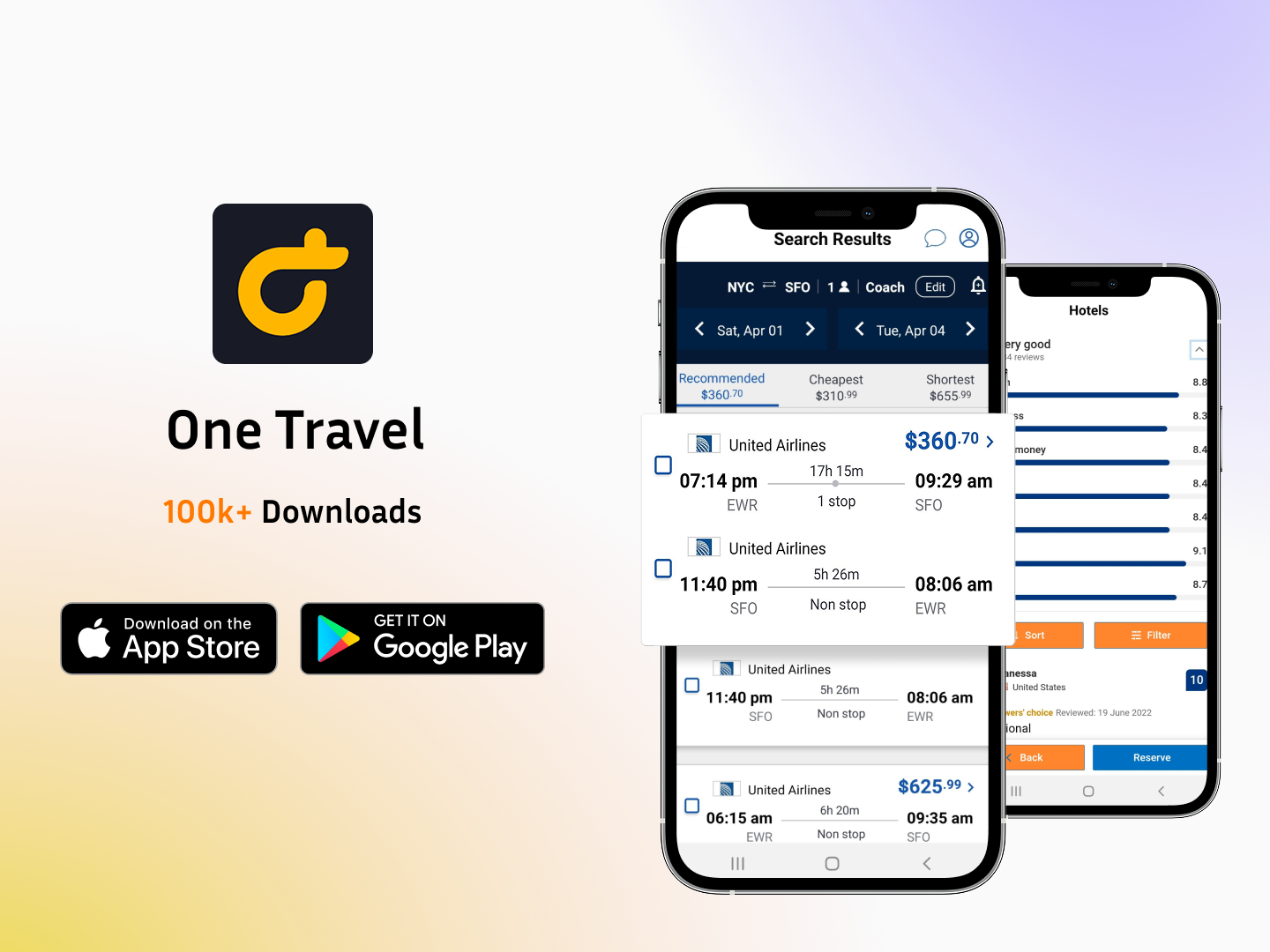 OneTravel: Flights Hotels Cars