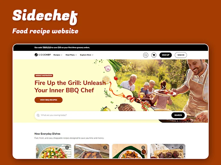 Sidechef - Food recipe website