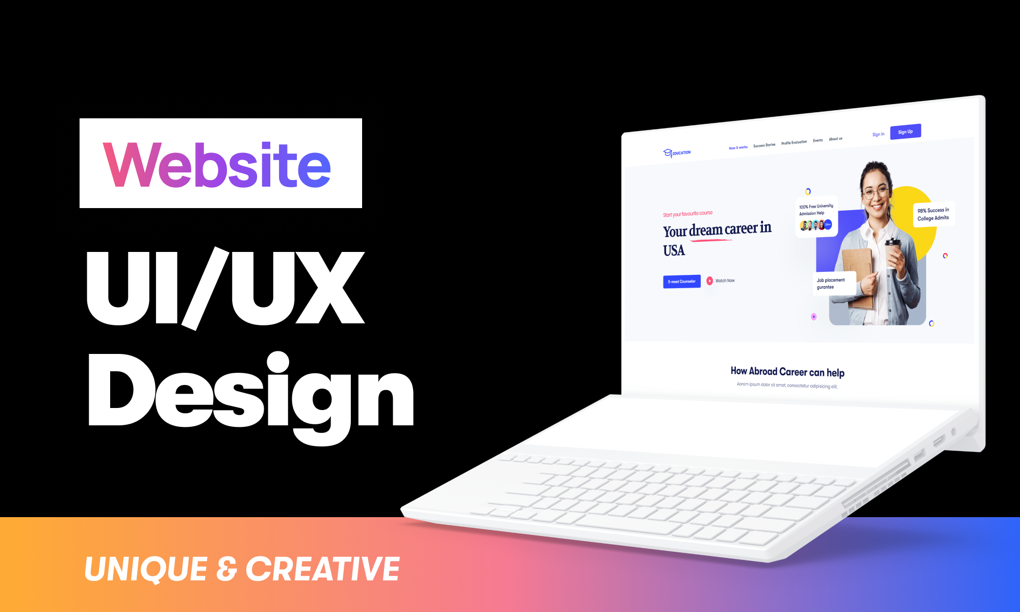 I will design modern and user-friendly UI UX for your website