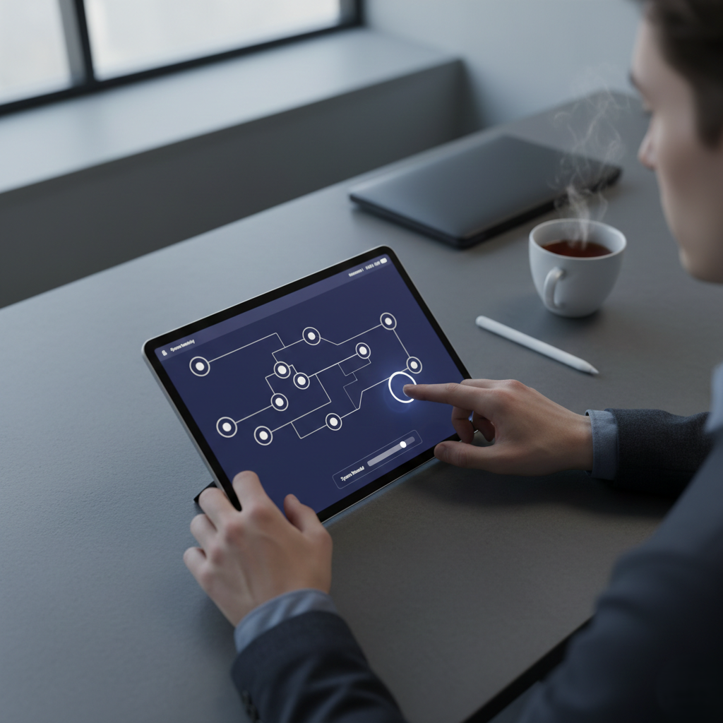 A person studying a book about language.