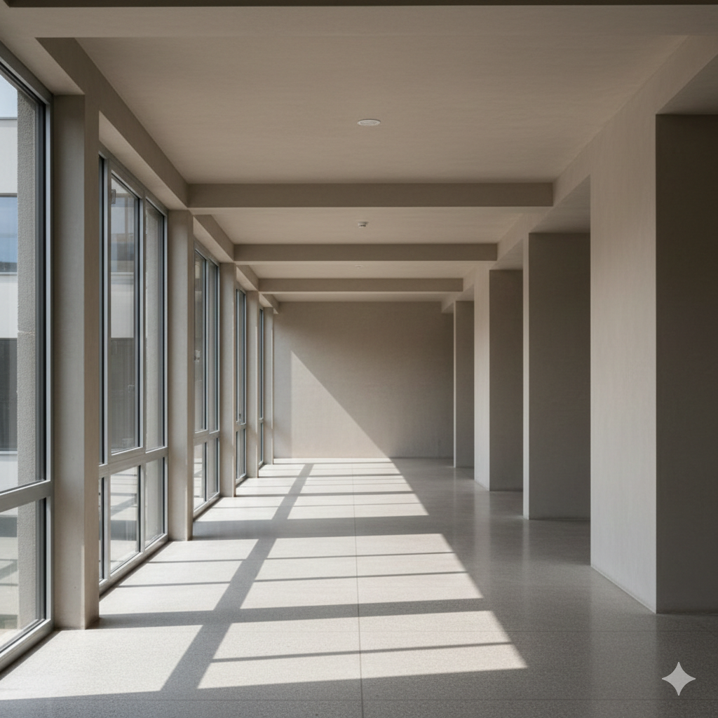 An open, airy space with natural light