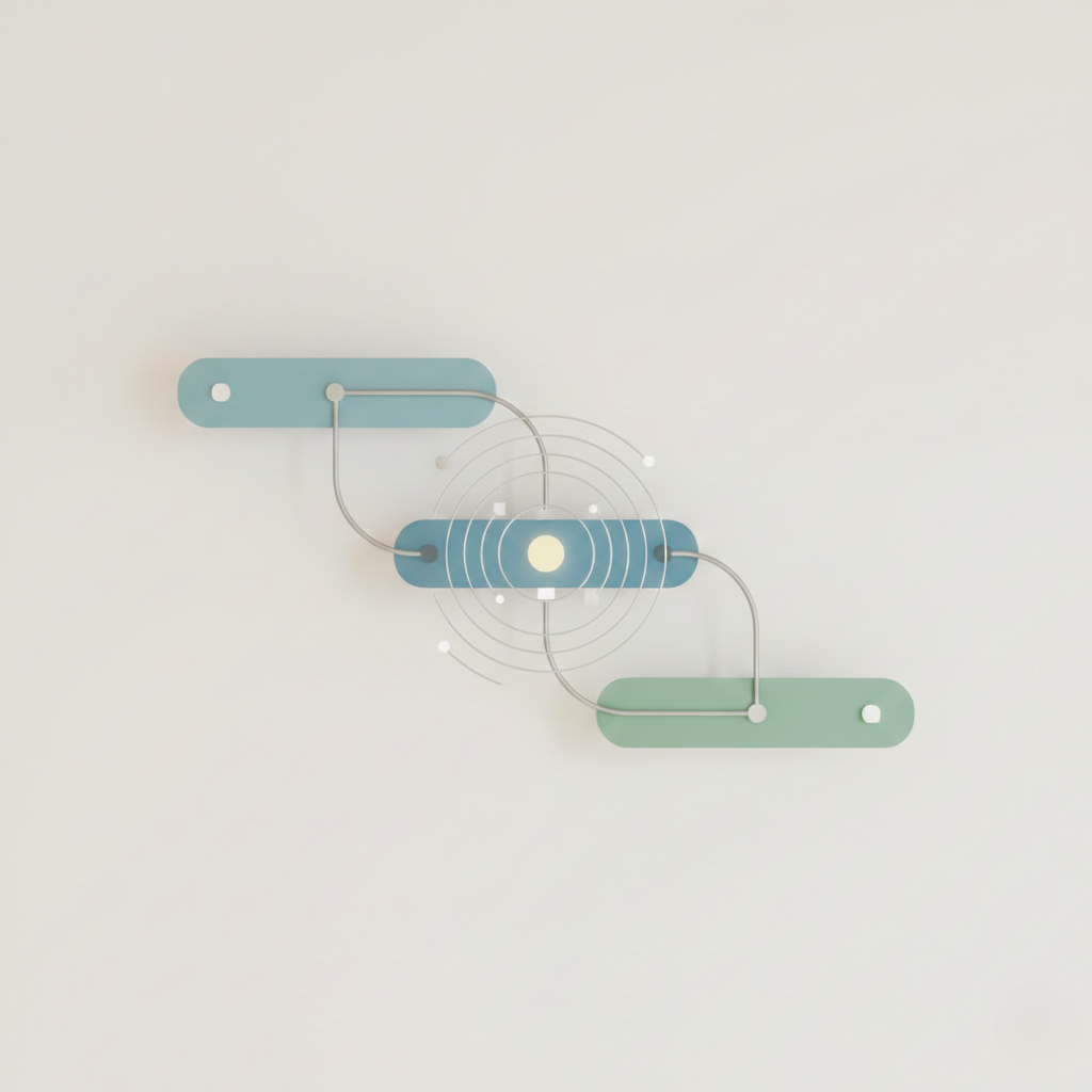 A radio tower emitting signals.