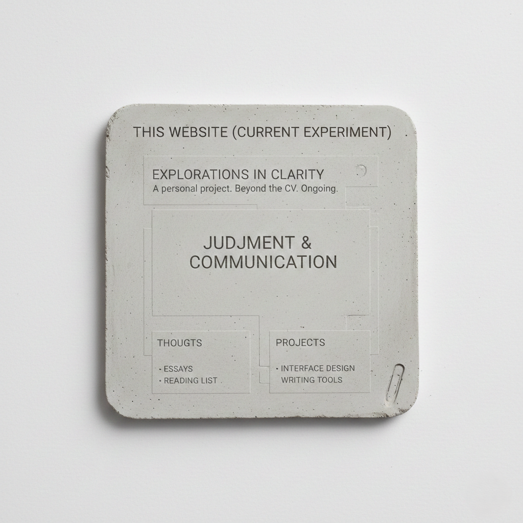 A blueprint or wireframe of a website.