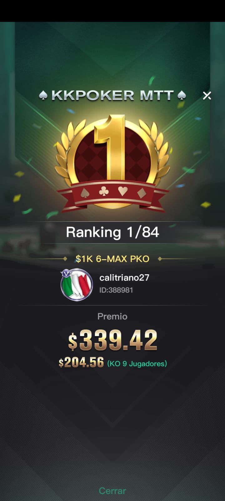 Premio de la comunidad