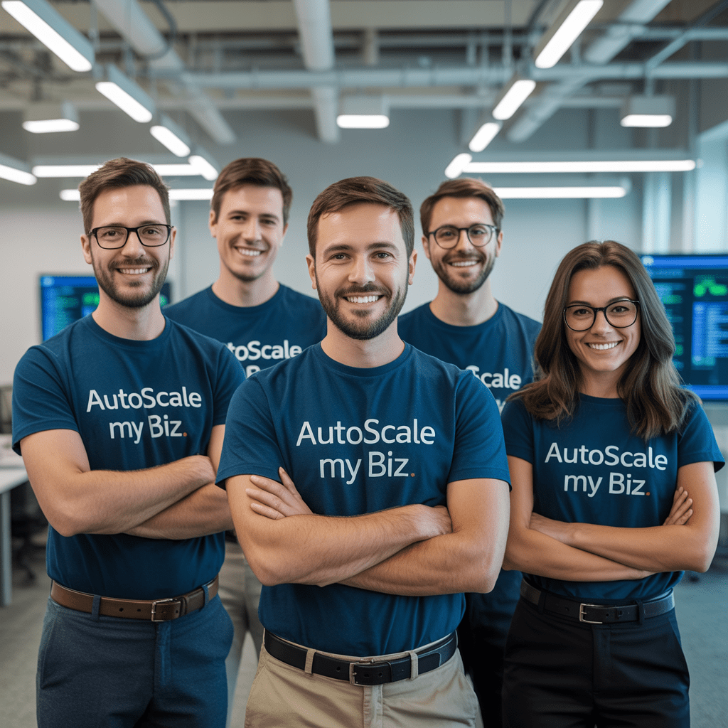 Professional team photo for about section