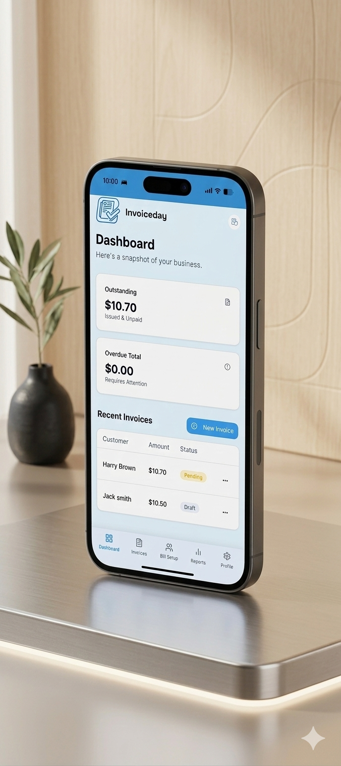 Screenshot of Invoiceday
