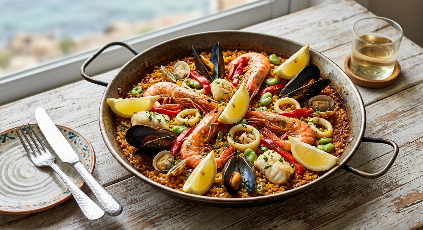 Classic Seafood Paella