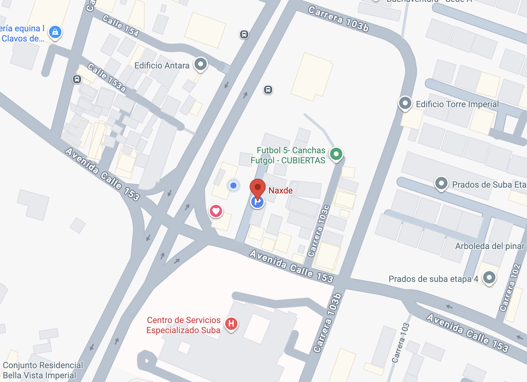 Mapa de la ubicación de Naxde