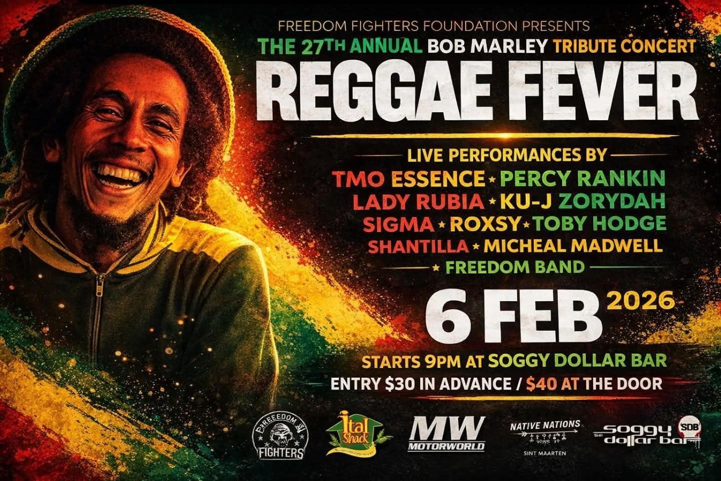 The 27th Annual Bob Marley Tribute Concert: Reggae Fever