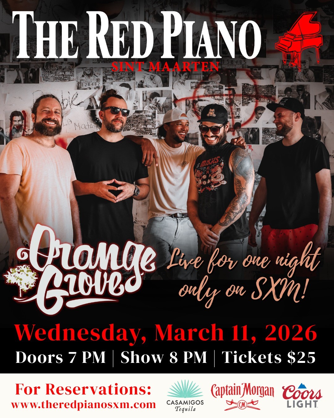 Orange Groves Live at The Red Piano Sint Maarten